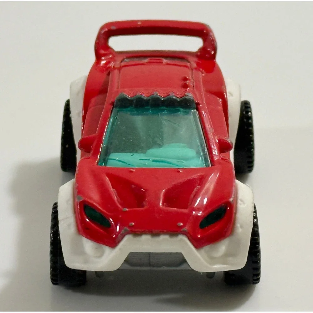 Matchbox Terrain Trouncer Kids 1:64 Red White Off-Road Rally Diecast Car MB863